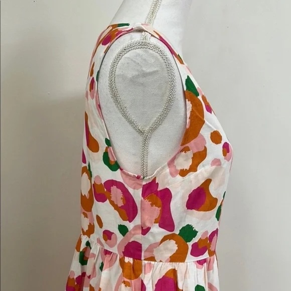 Pink and Orange Sleeveless Sheath Dress - Picture 4 of 10